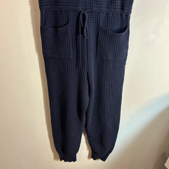 Women's Navy Jumpsuit - Picture 3 of 12